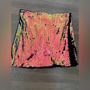 Sequin mini skirt